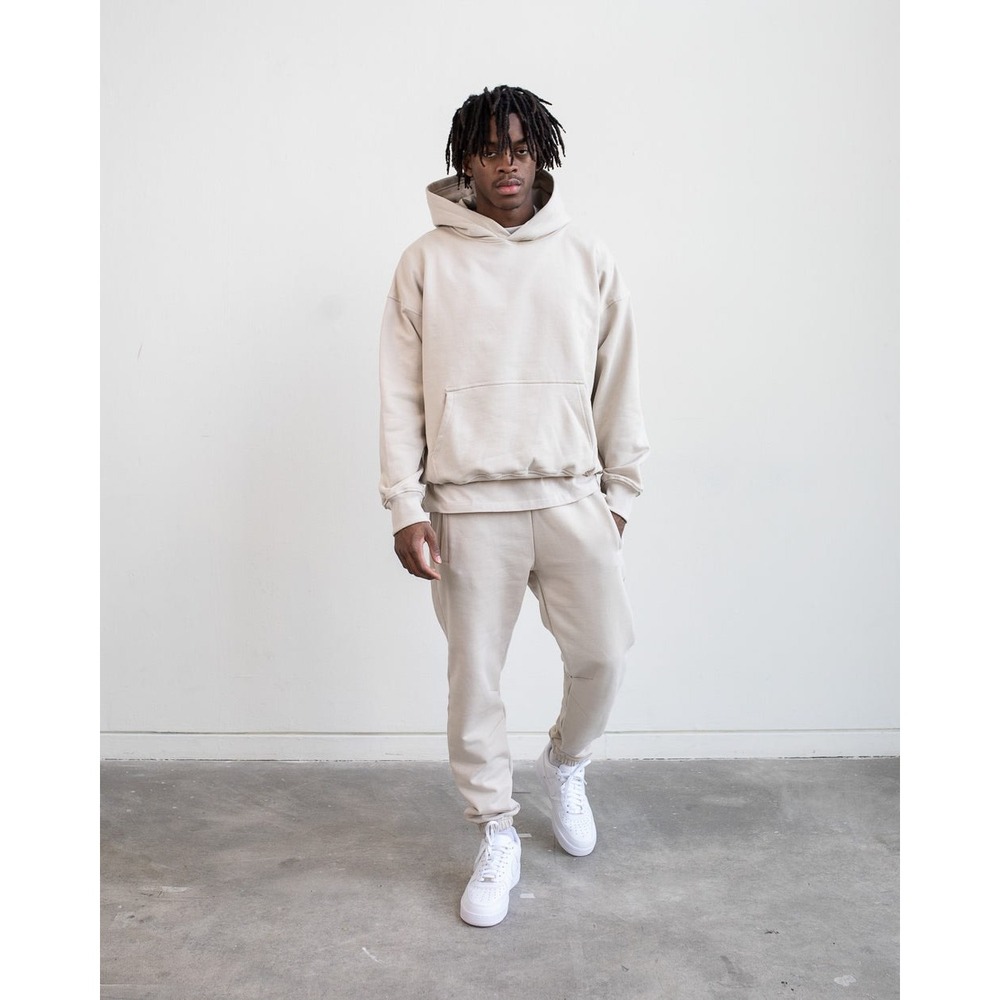Hours Heavyweight Sweatpants Cream Joggers Mens Small Minimalist‎ Streetwear